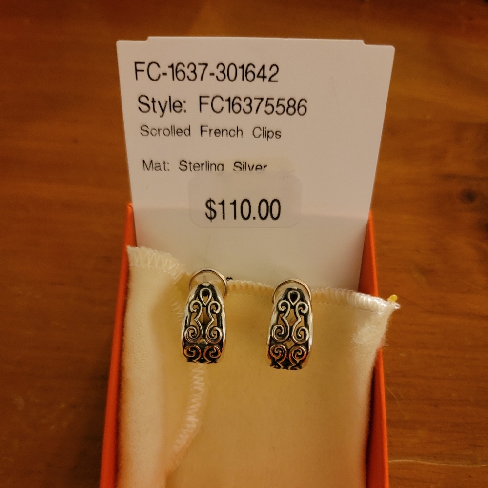 James Avery Scrolled French Clips